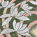 大輪菊文様刺繍の名古屋帯　質感・風合