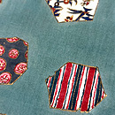 切りばめ文様手描き更紗の名古屋帯　質感・風合