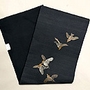 群れ雀刺繍の名古屋帯　帯裏