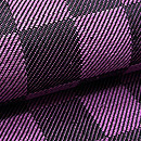 伊兵衛織紫市松の開き名古屋帯 質感・風合