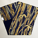 金糸竹文織名古屋帯　帯裏