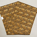 黄土色地松に鶴亀織名古屋帯　帯裏