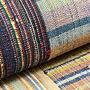 浦野理一の継ぎ裂帯　質感・風合