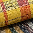 浦野理一の継ぎ裂帯　質感・風合