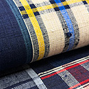 浦野理一の継ぎ裂帯　質感・風合