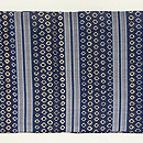 亀甲模様に縞織半幅帯　前柄