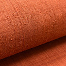 團十郎茶無地紬半幅帯　質感・風合