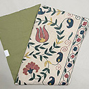 チューリップ柄スザニの名古屋帯　帯裏