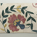 チューリップ柄スザニの名古屋帯　前柄