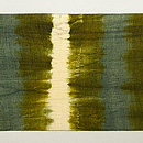 横段絞りの紬名古屋帯　前柄