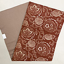 ベンガラ型染めの名古屋帯　帯裏