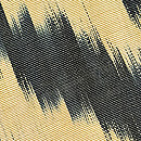 ウズベキスタン アドラス黒斜線文の名古屋帯 質感・風合