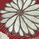 ヤツデに菊文の名古屋帯 質感・風合