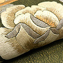 バラの刺繍名古屋帯 質感・風合