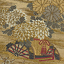 花車文様織りの名古屋帯 質感・風合