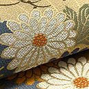 老松に菊桐文様の名古屋帯 質感・風合