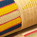 アフリカ コートジボワール エヴェ 黄色の帯 質感・風合