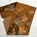 梅に雉子の刺繍染帯 帯裏