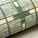 変わり格子文江戸期型染めの名古屋帯 質感・風合