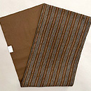 濃茶丹波木綿の名古屋帯　帯裏