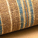 濃茶丹波木綿の名古屋帯　質感・風合