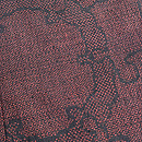 雪輪文あずき色の本場結城紬