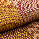 黄八丈の継ぎ着物