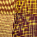 黄八丈の継ぎ着物