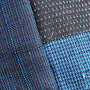 藍染め結城紬の継ぎ仮絵羽