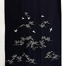 里山に飛鶴文の付下