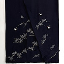 里山に飛鶴文の付下