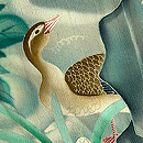 江戸紫牡丹におしどりの色留袖