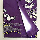 滅紫に桜文様の訪問着