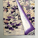 白地御所解き文様の訪問着