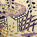 白地御所解き文様の訪問着