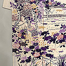 白地御所解き文様の訪問着