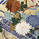 四季花鳥文様曙染めの色留袖