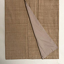 縦節紬 白茶色の袷 浦野理一作