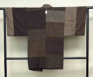 結城と久米島の継ぎ道中着