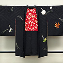 黒地吹き寄せ文様刺繍羽織