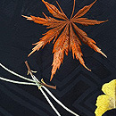 黒地吹き寄せ文様刺繍羽織