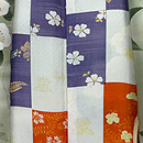 椿にイチリンソウ文の長羽織