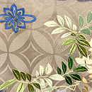 藤に桜橘文様の訪問着