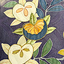 藤に桜橘文様の訪問着