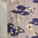 藤に桜橘文様の訪問着