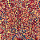 カシミール青に臙脂色の道中着