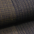 藍と茶片身代りの結城紬