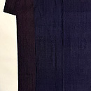 藍と茶片身代わりの結城紬