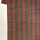 太縞のざざんざ織の着物