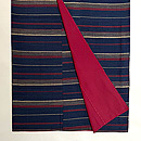 段熨斗目柄の紬